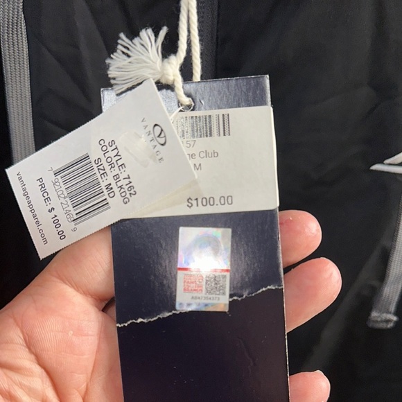 ACC Black Hooded Windbreaker with Water-Resistant Shell - Picture 9 of 9